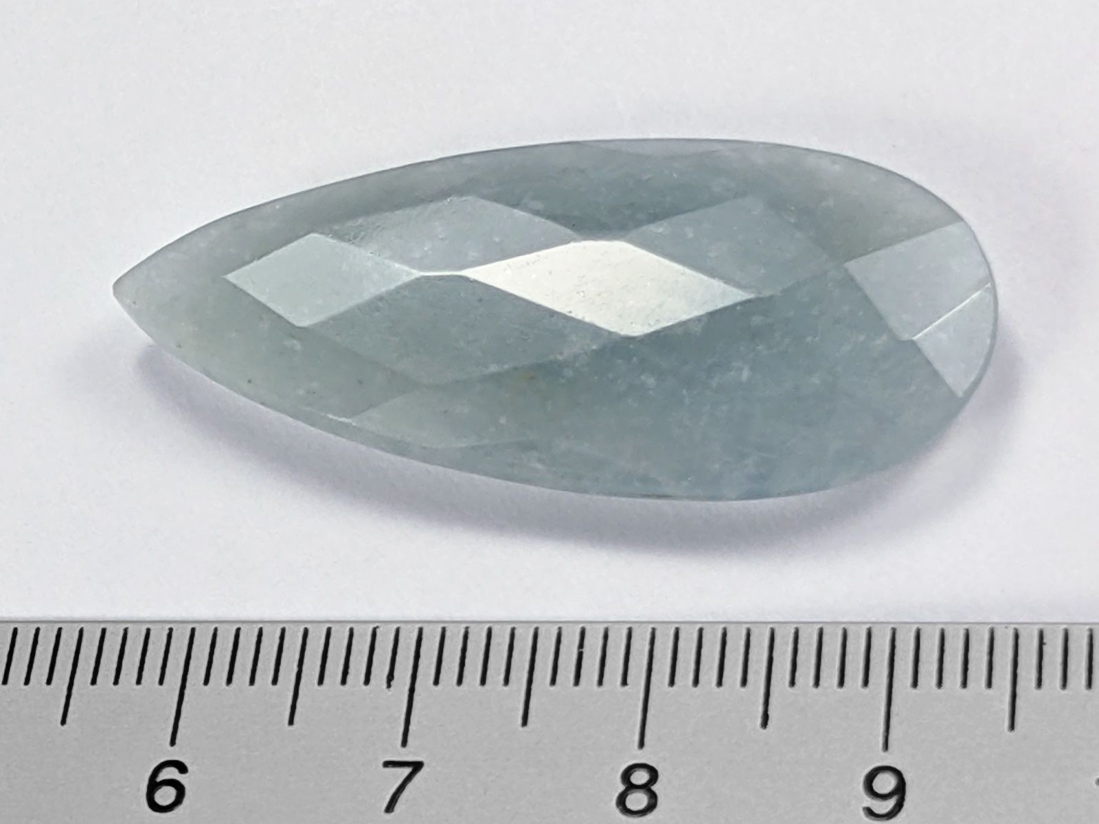 Pietre preziose: Aquamarin facettiert 38mm, 25.55ct – Nuovo e nell'imballaggio originale da Meilen venduto da StoneGarden 1