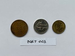 3 Münzen aus Portugal