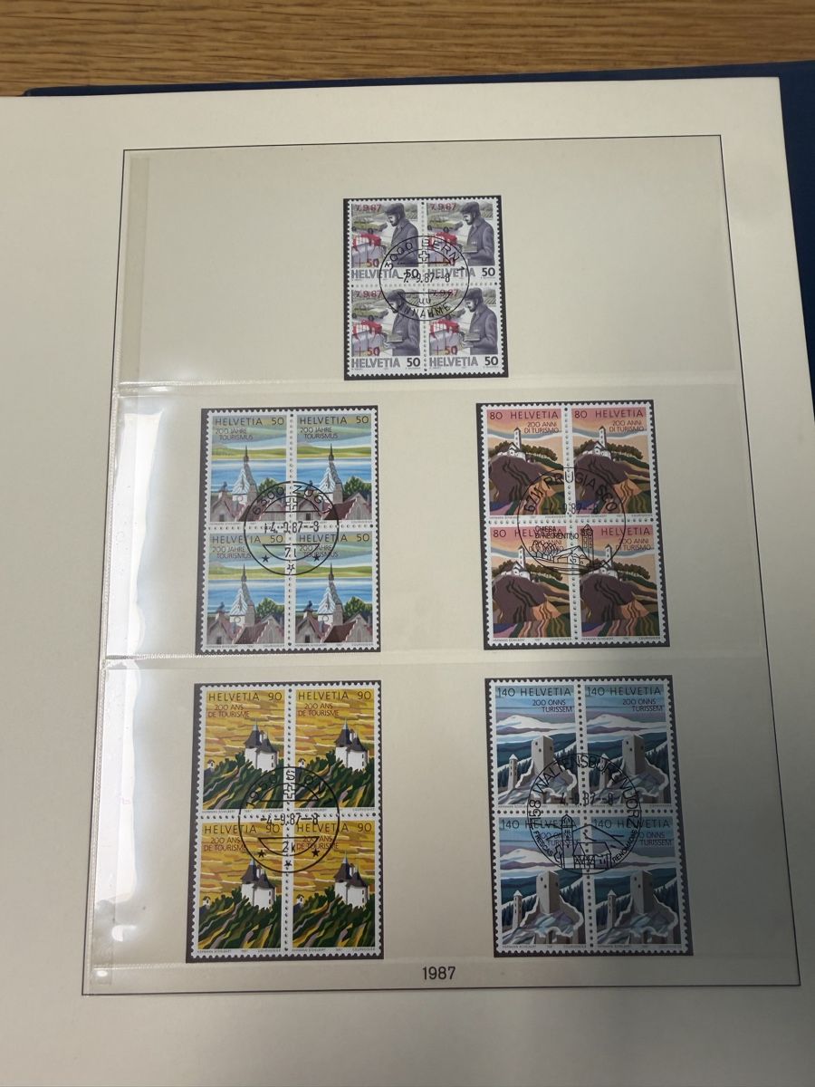 Alle Briefmarken: Album mit 4er Blöcke 1981 bis 1990 – Neu (gemäss Beschreibung) aus Murgenthal von Tina_4055 5