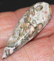 Cabochon L-8291 – Leopardenhaut Jaspis 33X10mm 10.65 Karat
