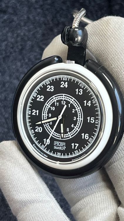 Swatch Orologi: Vintage Swatch POP Taschenuhr, Swiss Made, Selten! – Usato da Grenchen venduto da chththl 3