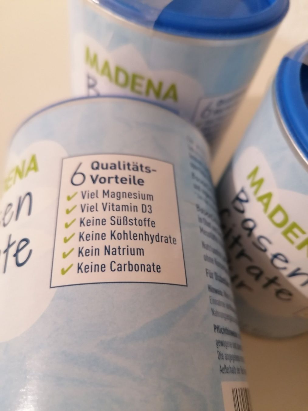 Lebensmittel & Spezialitäten: 3er Set MADENA Basencitrate pur – Neu und originalverpackt aus St. Margarethen TG von Mapy1 1