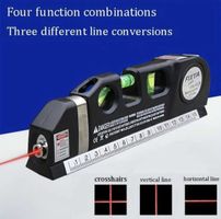 Multifunktion Laser-Wasserwaage mit Messband.