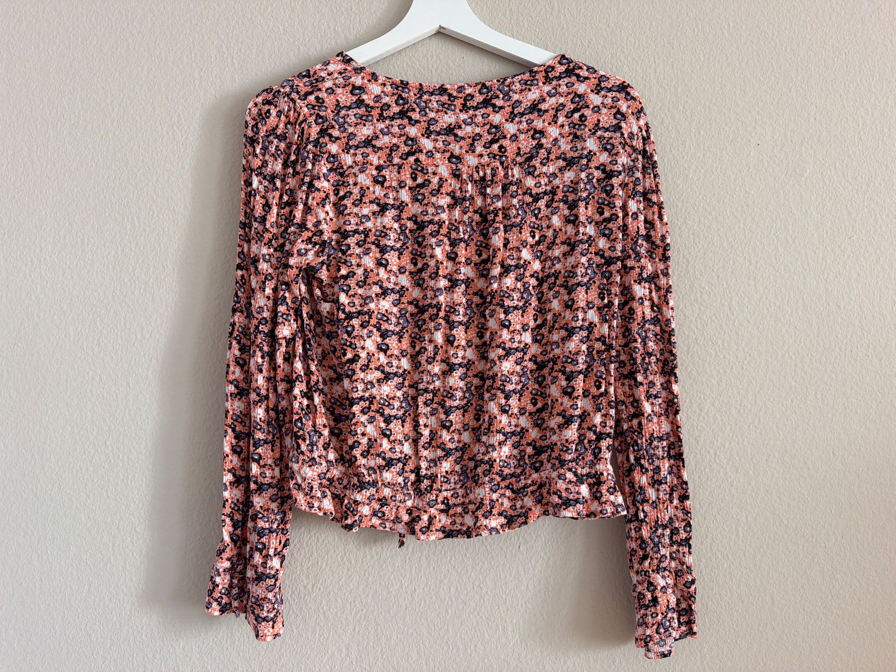 Camicette: Damen Bluse langarm gemustert mit Knopfleiste orange – Usato da Brunnen venduto da Evoiii 3