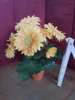 Deko künstliche Gerbera Blumentopf Frühling & Sommer