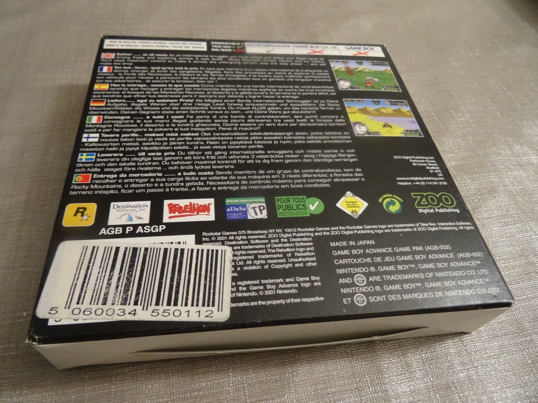 Nintendo Spiele: Smuggler's Run GBA - Game Boy Advance OVP – Gebraucht aus Olten von Disc-Ausverkauf 1