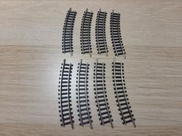 Minitrix 8 x 4914 gebogenes gleis N