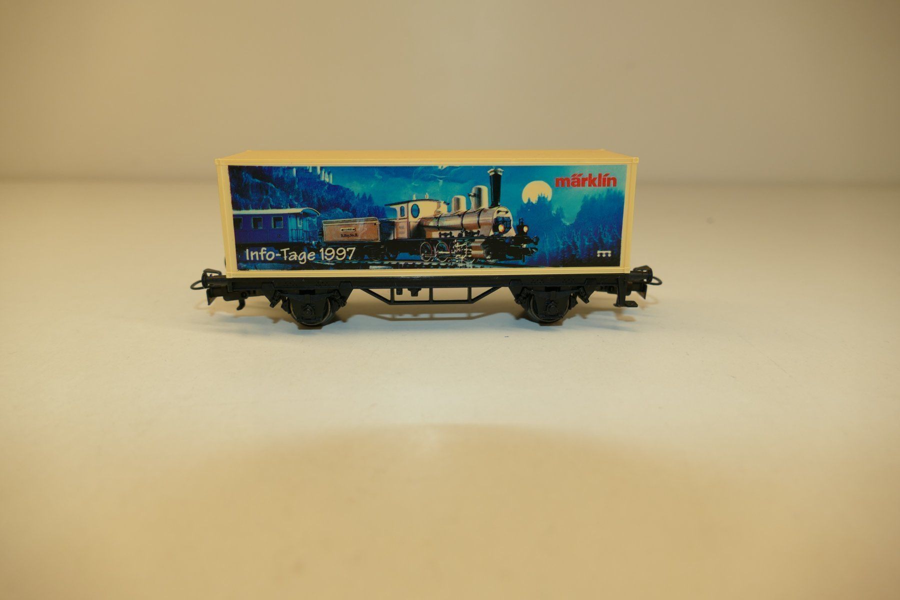 Märklin Modellini di ferrovie: Märklin H0: DB Containerwagen Info-Tage 1997 – Nuovo e nell'imballaggio originale da Niederhasli venduto da rail-duerst 2