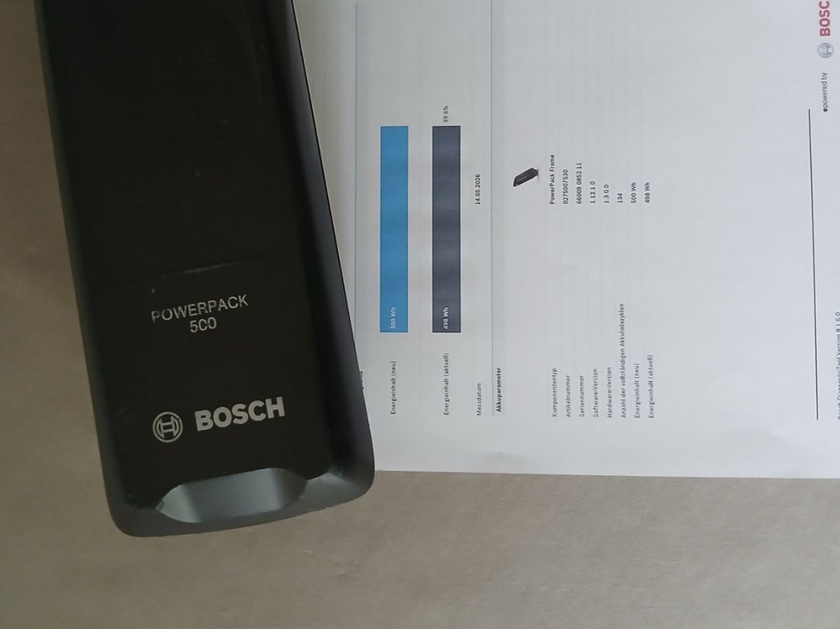 Bosch Batterie: Powerpack 500 Akku - 498Wh 99.6% mit Bosch Messbericht – Usato da Winterthur venduto da .-thx-. 1