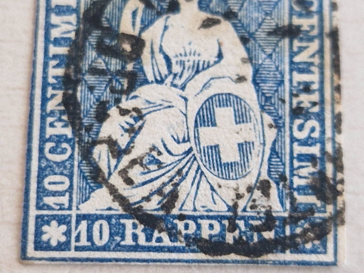 Alle Briefmarken: Strubel 23G, signiert, ab 1.- – Gebraucht aus Burgdorf von Glossy01 3