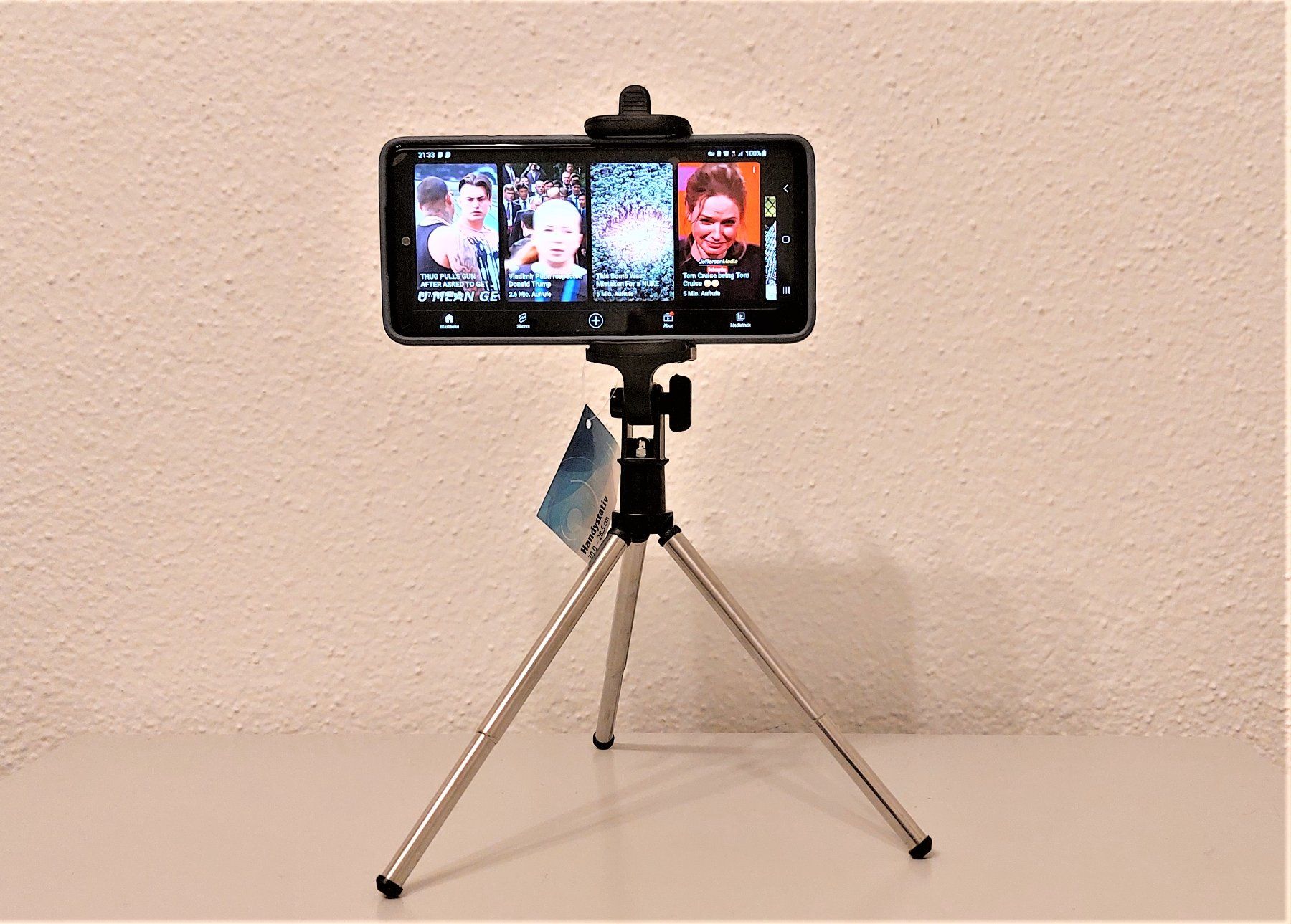 Treppiedi & Teste: Stativ -  Tripod - Universal mini  für Smartphones – Nuovo e nell'imballaggio originale da Ipsach venduto da Kok5