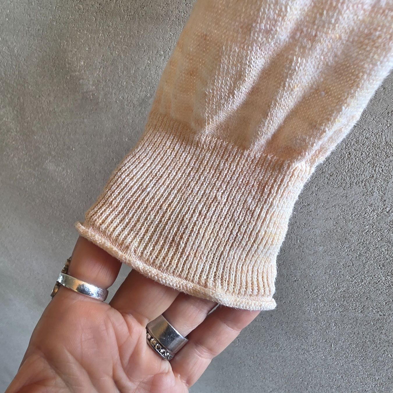 Nile Pulls & Sweat-shirts: 🐸 NILE LEINEN PULLOVER S APRICOT LEINENPULLOVER – D'occasion à Môtier (Vully) par Frogs 4