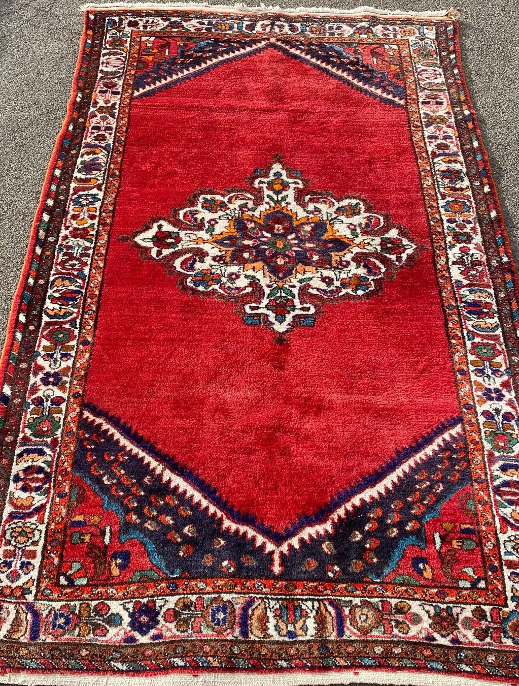 Tappeti: Persische Teppich Hamedan schöner Designer – Usato da Männedorf venduto da Adamiat 5