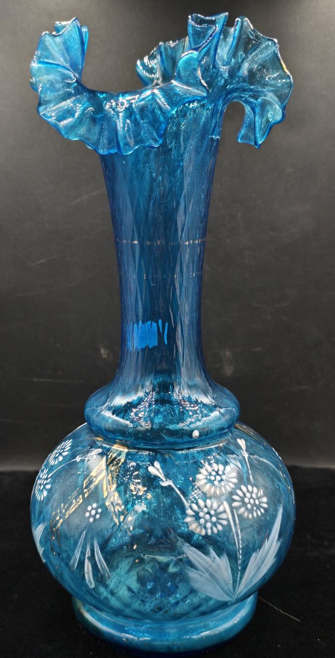 Vasi & Recipienti: Antike Glas Vase blau – Usato da Rorschacherberg venduto da snOOpydOg11 2