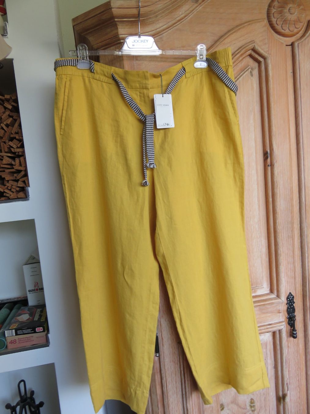 Gerry Weber Pantaloni: LEINENHOSE  Gr. 48 von GERRY WEBER – Nuovo e nell'imballaggio originale da Lachen SZ venduto da portofino01 1