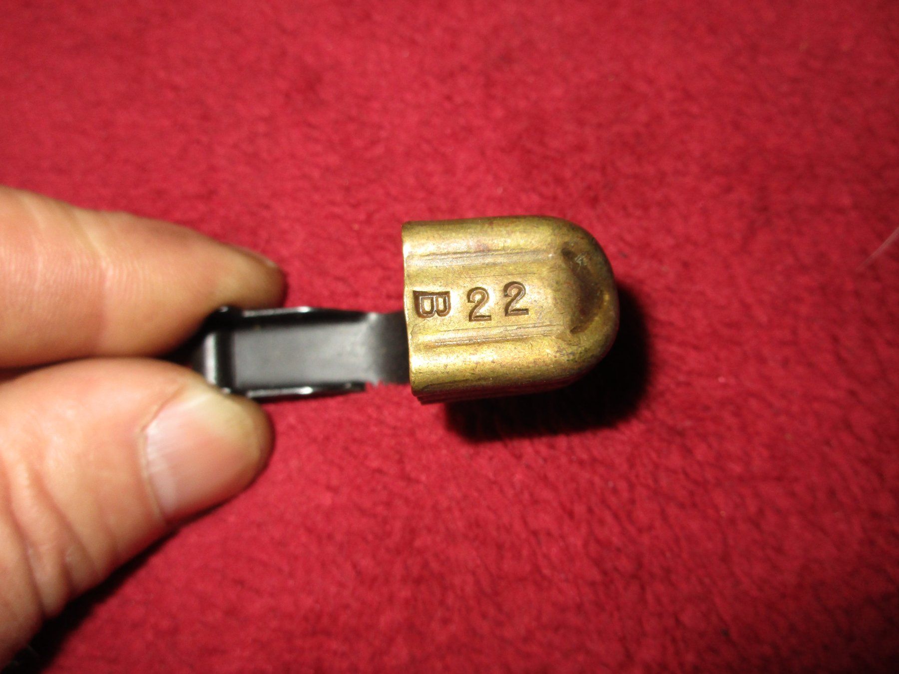Schweizer Armee Armi bianche: Laufdeckel zu Karabiner 1. Version (F) – Usato da Bowil venduto da vifi01 2