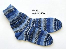 Socken handgestrickt   Gr.40/41   Nr.35