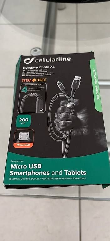 Cavi: Cellularline Extreme Cable XL Micro-USB 200cm NEU OVP – Nuovo e nell'imballaggio originale da Gümligen venduto da NicolasScheidegger