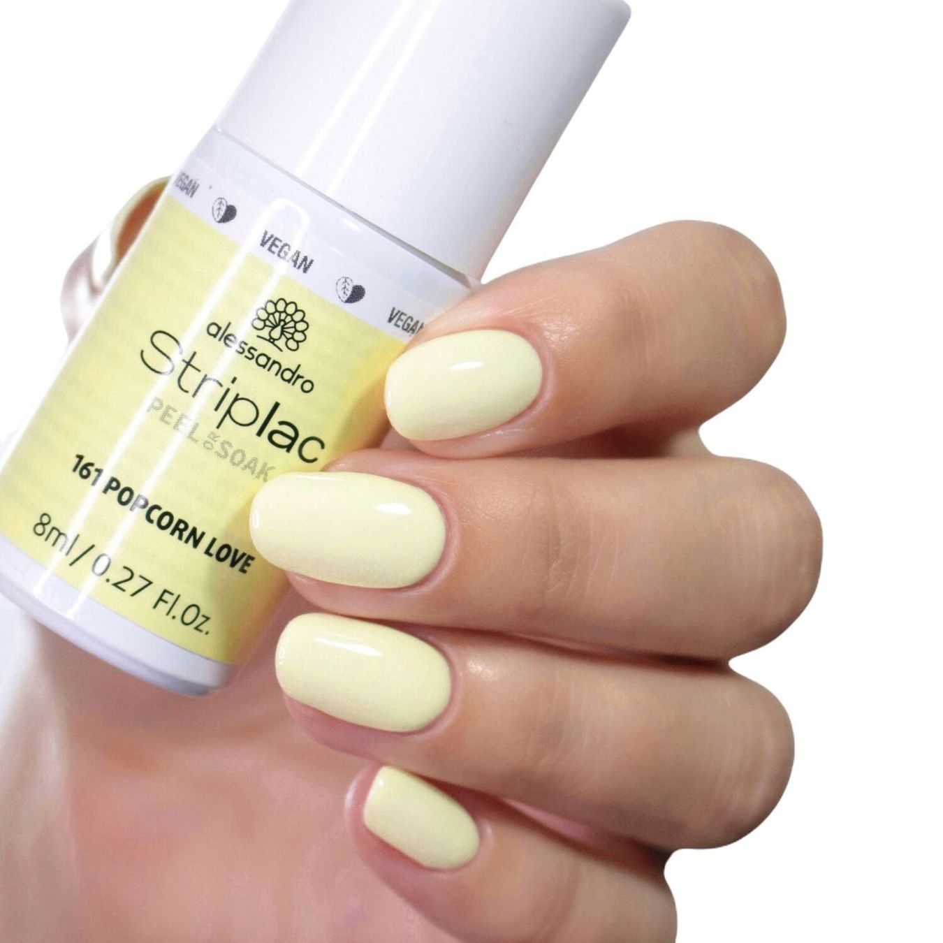 Künstliche Fingernägel: StripLac 161 Popcorn Love 8ml Alessandro – Neu und originalverpackt aus Zäziwil von blackpearl 3