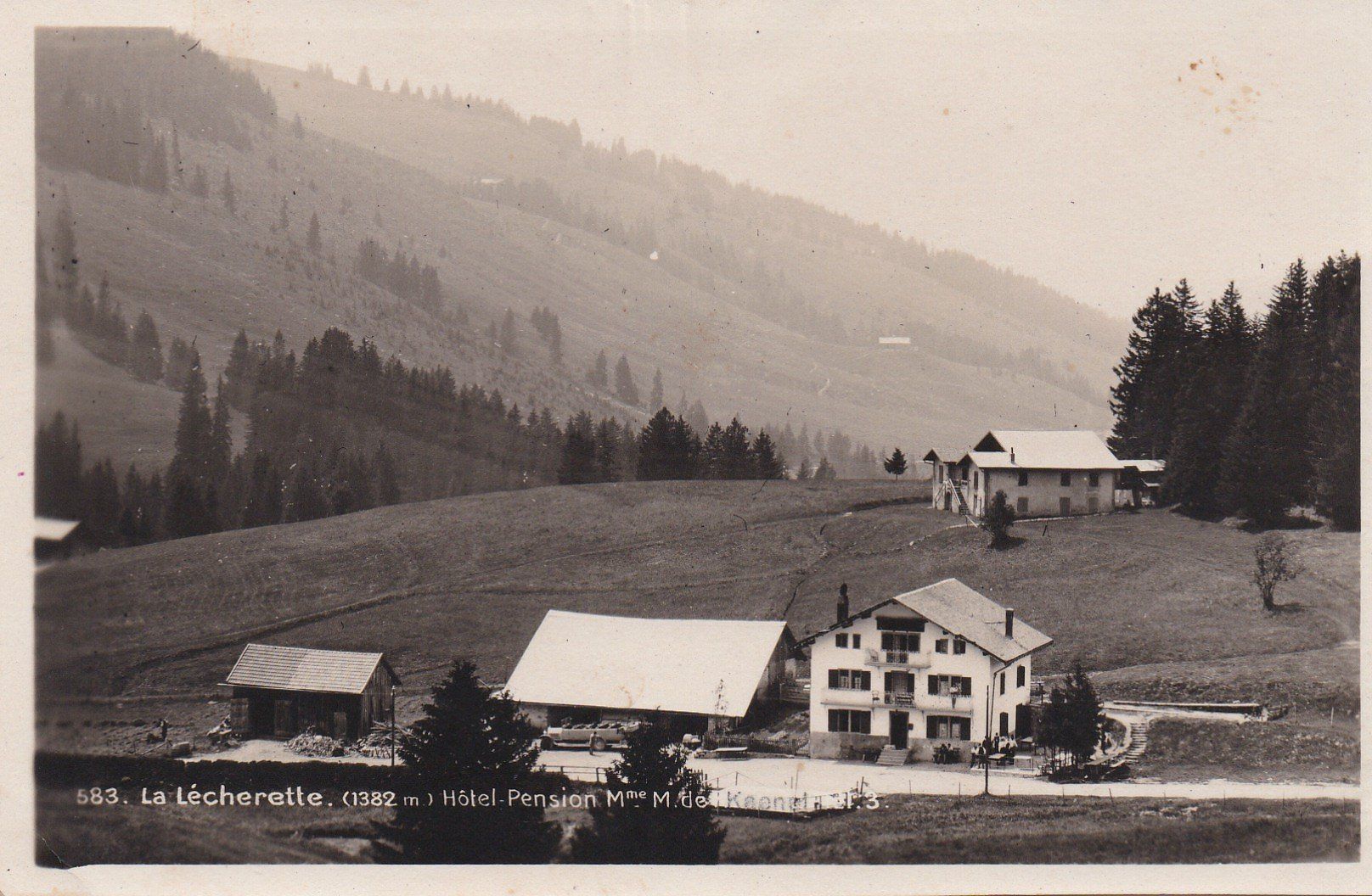 Cartoline postali: AK - La Lécherette - gel. 27.12.1928 – Usato da Fribourg venduto da schnalla92