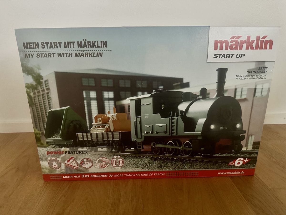 Märklin Modellini di ferrovie: Märklin Starter Set Eisenbahn – Nuovo e nell'imballaggio originale da Hochdorf venduto da Blitzman83