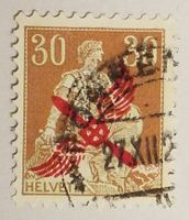 3590) F1, Flugpostmarke Rundstempel mit Attest Kt. 2000.-