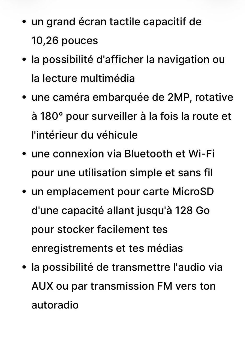 Accessori per altri veicoli: Technaxx Ecran 10 pouces CarPlay Dashcam TX-367 – Nuovo (secondo la descrizione) da Genève venduto da CapsGeneva 6