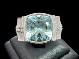 Les Millionaires Aquamarin 5.9c Ring 18k WG Grösse 58 *S1706