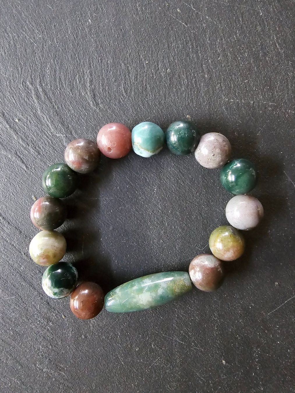 Bracciali & Braccialetti: Armband aus Indiana Achat – Nuovo (secondo la descrizione) da Aarberg venduto da Fischkeller 1