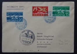 Gordon-Bennett-Wettfahrt Basel 25.IX.32, Kat. ca. 160.00