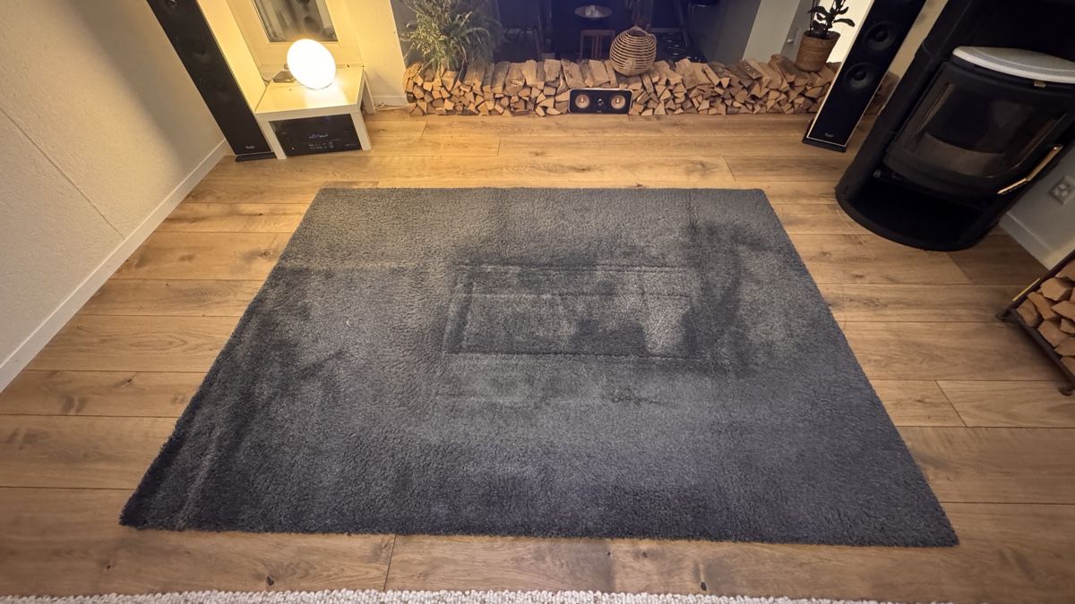 Ikea Adum Teppich, grau, 170x240 cm