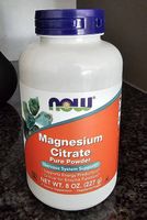 Magnésium citrate NOW 227g  Neuf