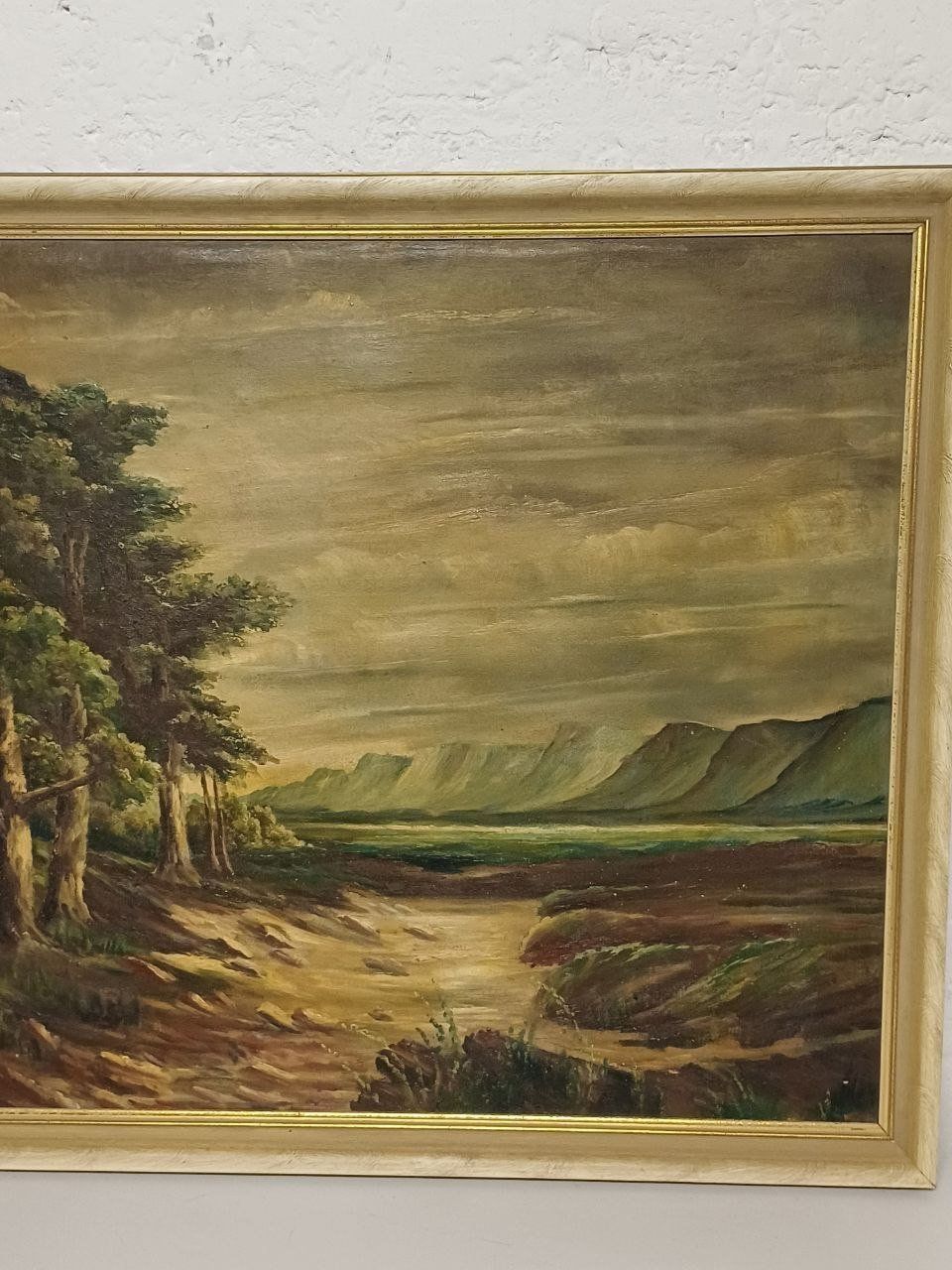 Gemälde: Großes Ölgemälde "Eichen im Moor" (1935) – Gebraucht aus Bern von Yunkom 2