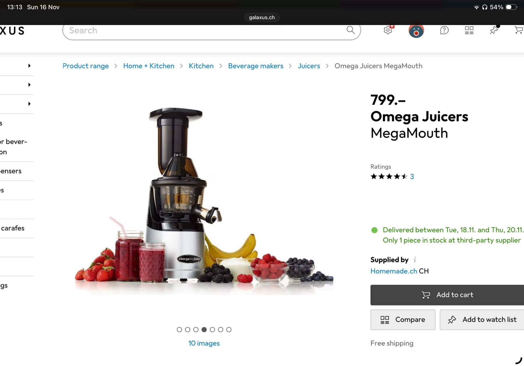 Elettrodomestici da cucina: Omega Juicers Mega mouth – Usato da Oberwil BL venduto da dmk2000 7