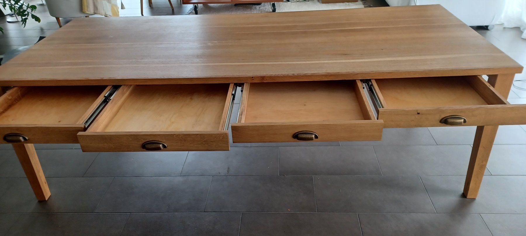 Tische: Holztisch mit Schubladen – Gebraucht aus Hochdorf von PHS 3