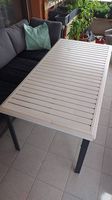 Gartentisch weiss/grau