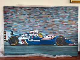 Ayrton Senna Ölgemälde 180x120 cm Radovanović Original 2022