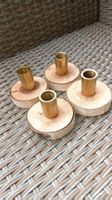 Kerzenständer aus Holz x 4 (in sehr gutem Zustand)
