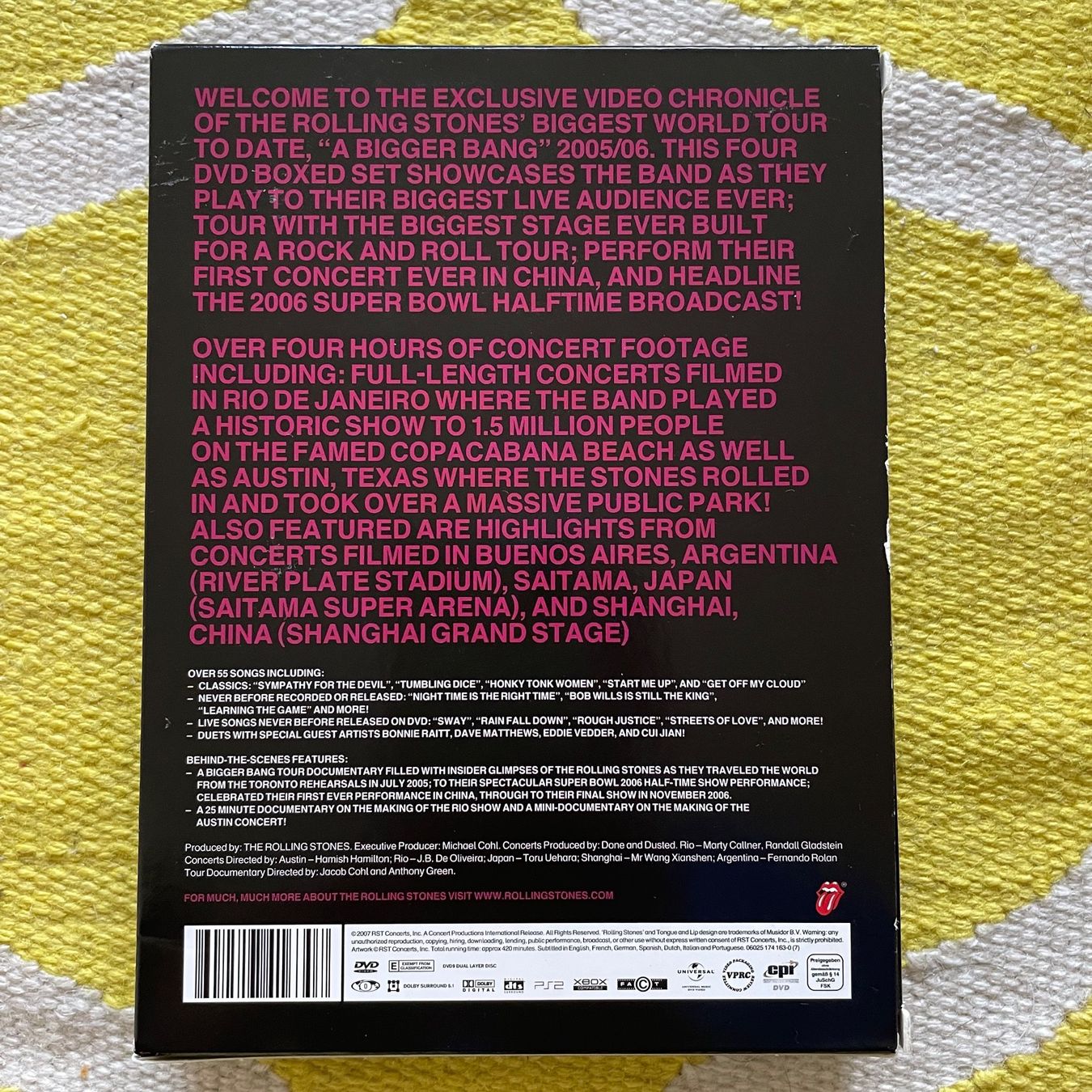 Tutti i DVDs: ROLLING STONES-BOX SET 4DVD/7STD THE BIGGEST BANG – Usato da Rorschacherberg venduto da CD-Roli 2