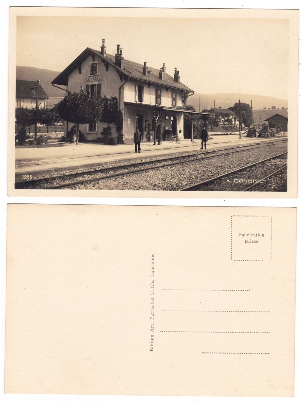 Cartoline postali: Concise, la gare – Usato da La Tour-de-Peilz venduto da amjust