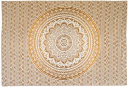 Wandtuch Mandala aus Baumwolle, als Decke Vorhang Deko