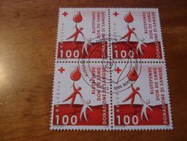 Marke Blutspenden, 2012, FDC  + 4erblock Lose ET-o