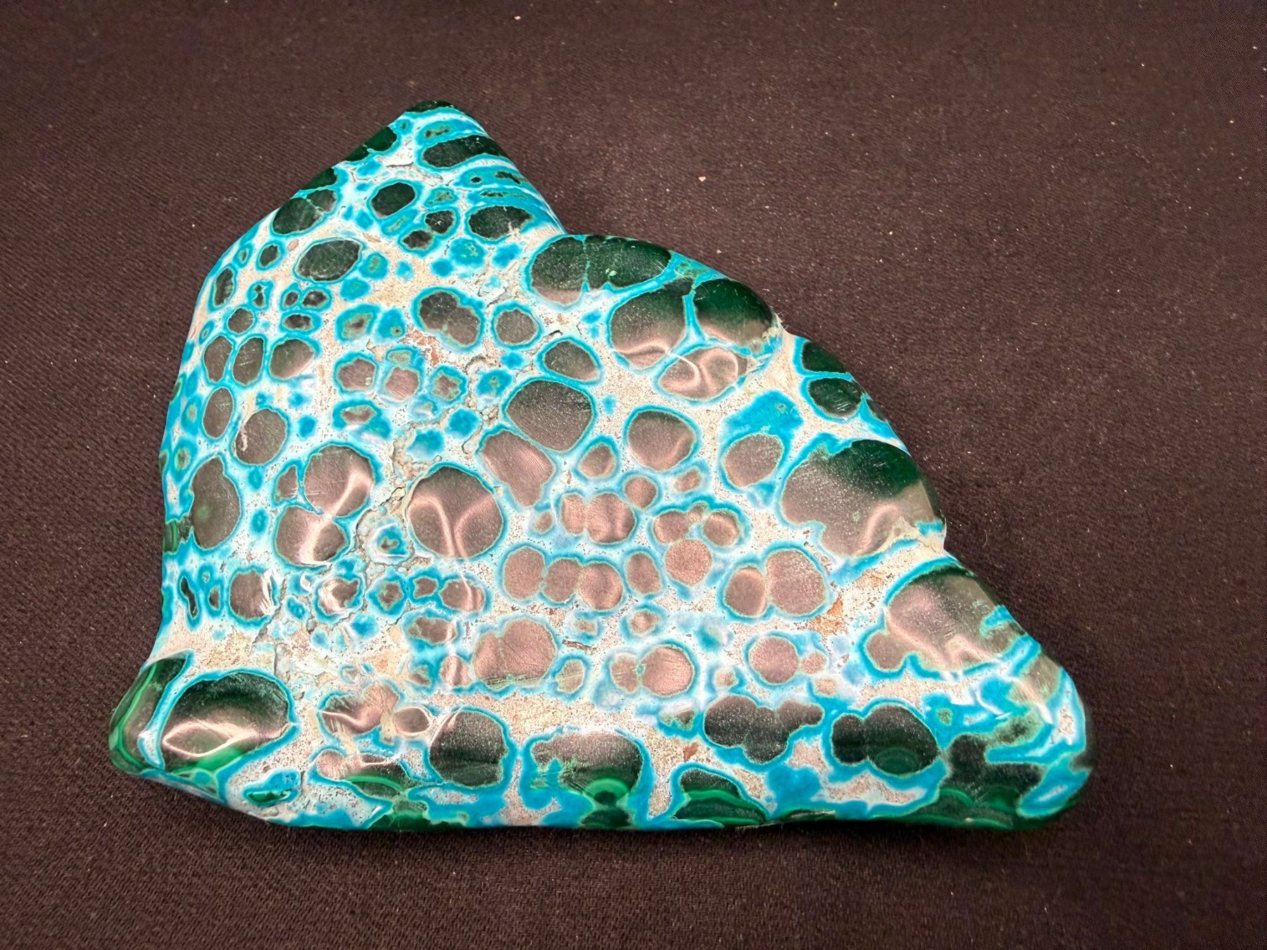 Minéraux & Lithothérapie: Malachit und Chrysocolla poliert – D'occasion à Schinznach Bad par Demerald 8