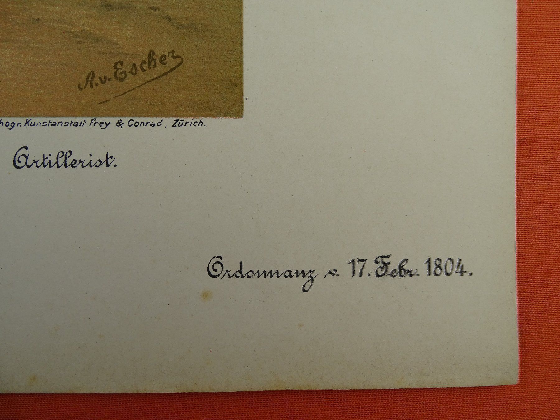 Foto & Immagini: BERNER MILIZEN, LITHOGRAPHIE UM 1890 – Usato da Grüningen venduto da Kartensammler 5