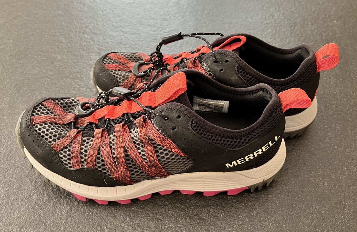Merrell Scarpe da uomo: Merrell Wander-/Trekkingschuhe Grösse 37.5 schwarz/orange – Nuovo (secondo la descrizione) da Ittigen venduto da franzis6