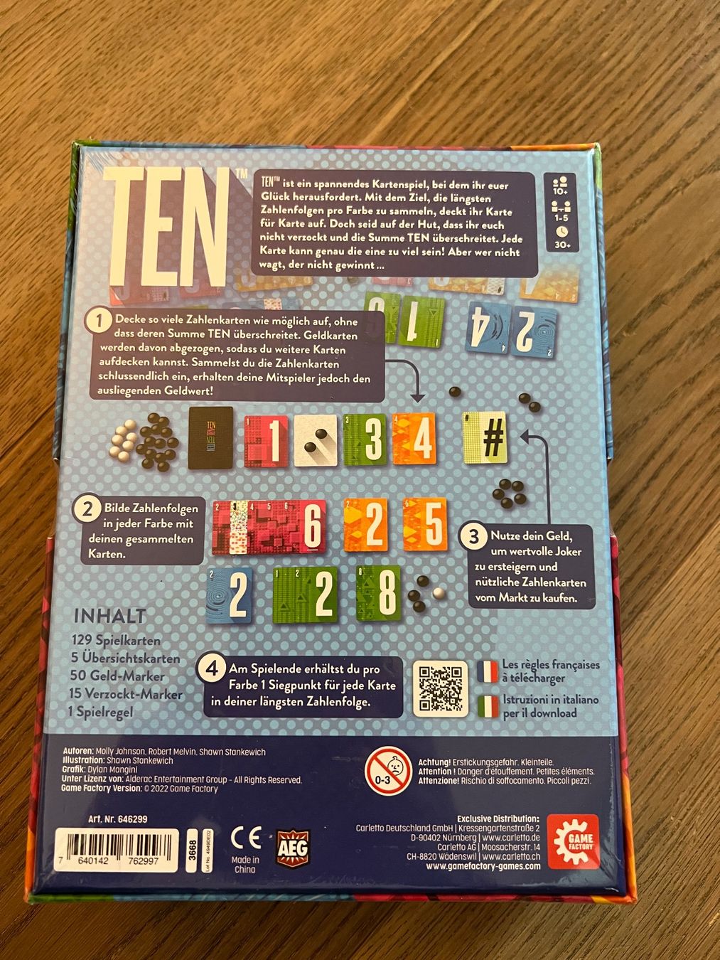 Giochi: Spiel TEN – Nuovo e nell'imballaggio originale da Frauenfeld venduto da Kasperli12 2