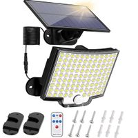 Solarlampen für Außen, 4 Modi & 106LED