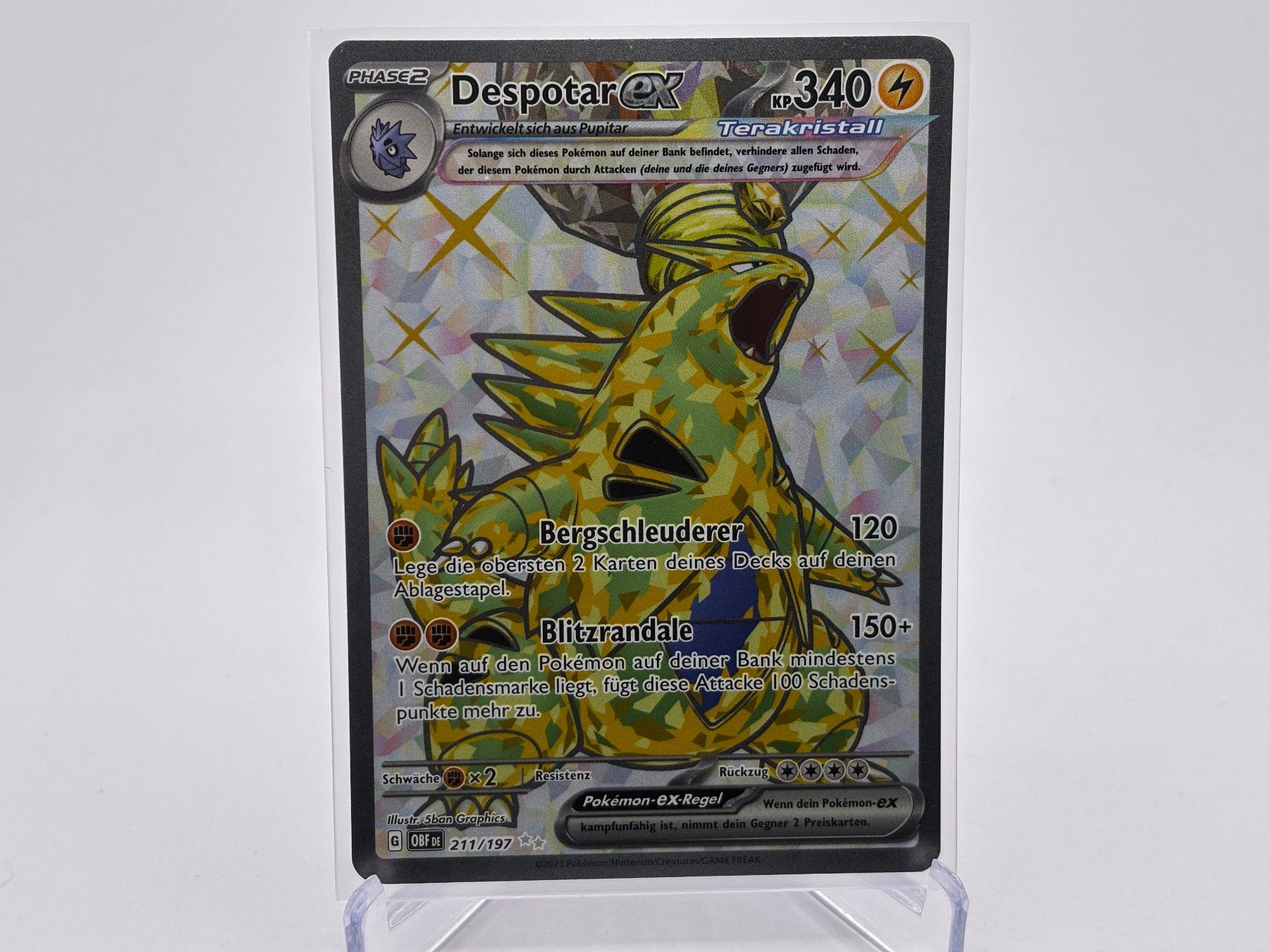 Pokémon Carte collezionabili: Obsidianflammen - Despotar ex  (OBF 211) - DE – Nuovo (secondo la descrizione) da Allschwil venduto da Bullach