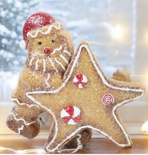 Tutte le decorazioni: Weihnachtsdeko Lebkuchenfigur (Stern) – Nuovo e nell'imballaggio originale da Oensingen venduto da Liquidations-Shop