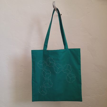 Stofftasche, Totebag neu Sashiko Stickerei 